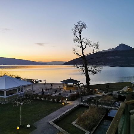 Lac Annecy Plage Privee, Duplex Baie Des Voiles Duingt Buitenkant foto