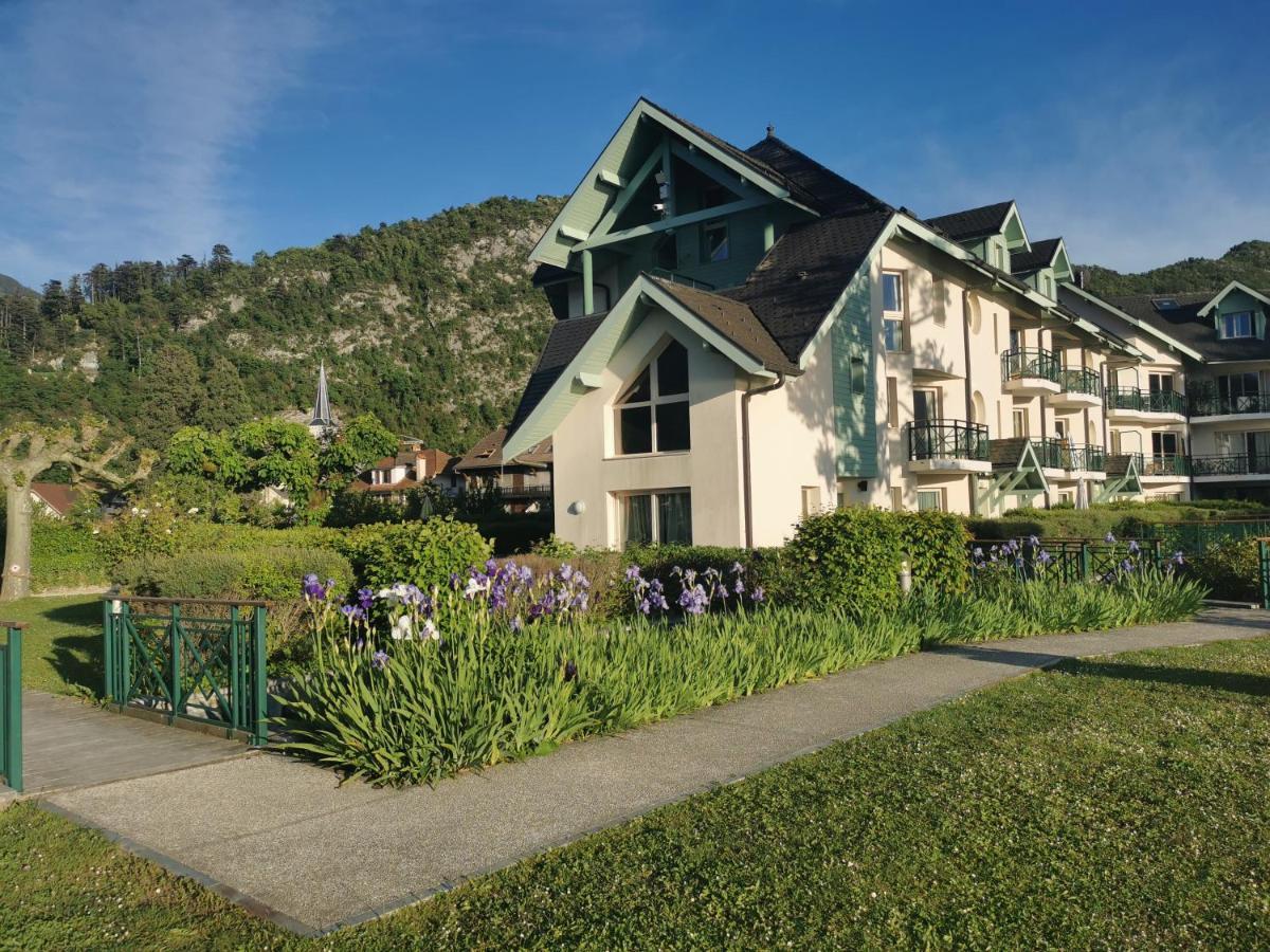 Lac Annecy Plage Privee, Duplex Baie Des Voiles Duingt Buitenkant foto