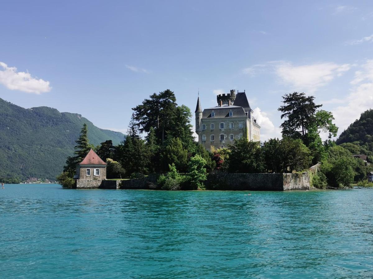 Lac Annecy Plage Privee, Duplex Baie Des Voiles Duingt Buitenkant foto